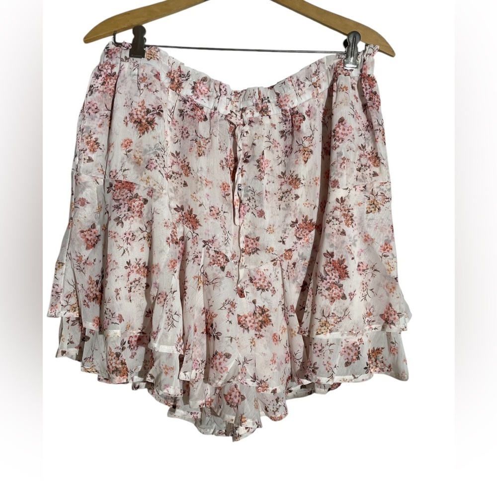 Floral Short Skirt - Size 2XL